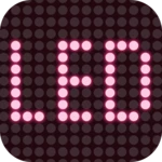 led expression screen android application logo